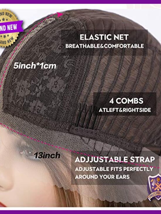 25 Inch Long Wavy Synthetic Lace Front Wig Lightweight Daily Wear main image 4